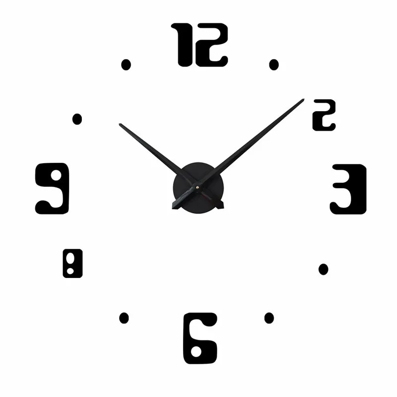 European Home Nordic decorative wall clock Acrylic atmosphere diy wall sticker clock Wall clock home decorations wall hangings