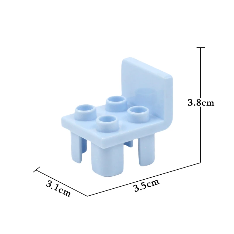 Большие строительные блоки, кирпичи, аксессуары для дома, совместимы с Duplos, детские игрушки DIY, большой диван, стол, шкаф, стул, кухонная утварь, подарок