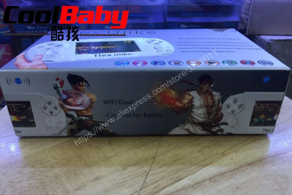CoolBaby Tlex Ulike Android портативная игровая консоль с 4 Гб памяти + Bluetooth Wifi HDMI видео