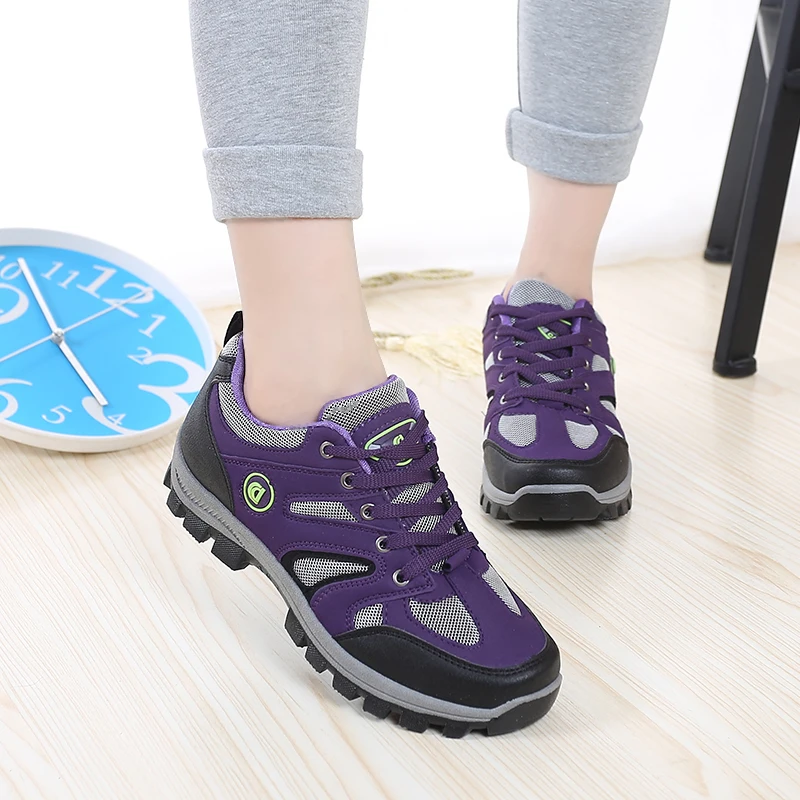 

Women Hiking Shoes Man Waterproof Mountain Climbing Trekking Shoes Professional Breathable Outdoor Sneaker For Camping Travel
