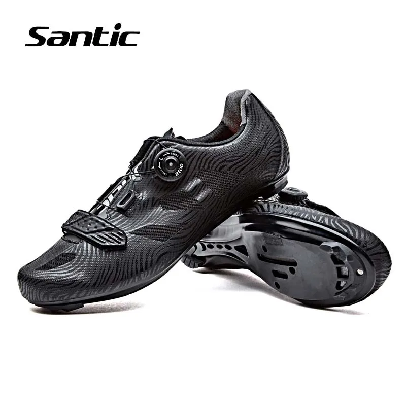 Santic Cycling font b Shoes b font Men TPU Breathable Road Bike font b Shoes b
