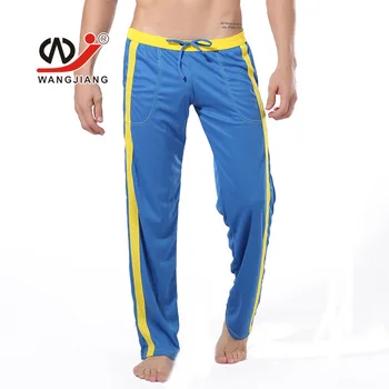 

Men Stripe Lounge Loose-fitting Pants Pyjama Trouser Sleep Pant Harem Sweatpants Sleep Bloomers casual Trousers FX035