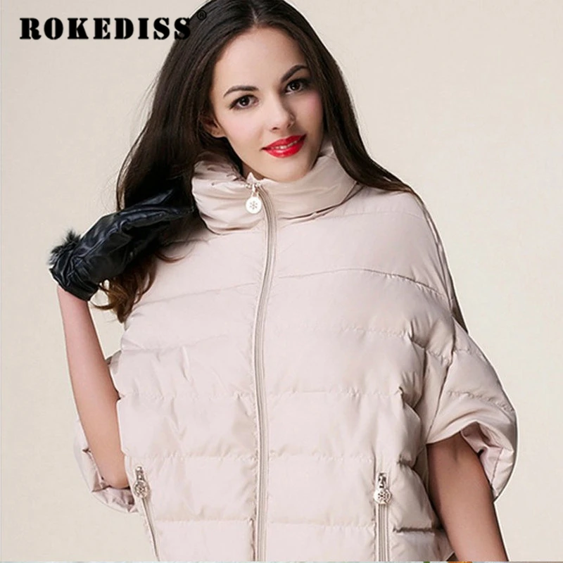 Fashion Womens Winter Coat Bat Sleeve Jackets Female Cloak Type Coat