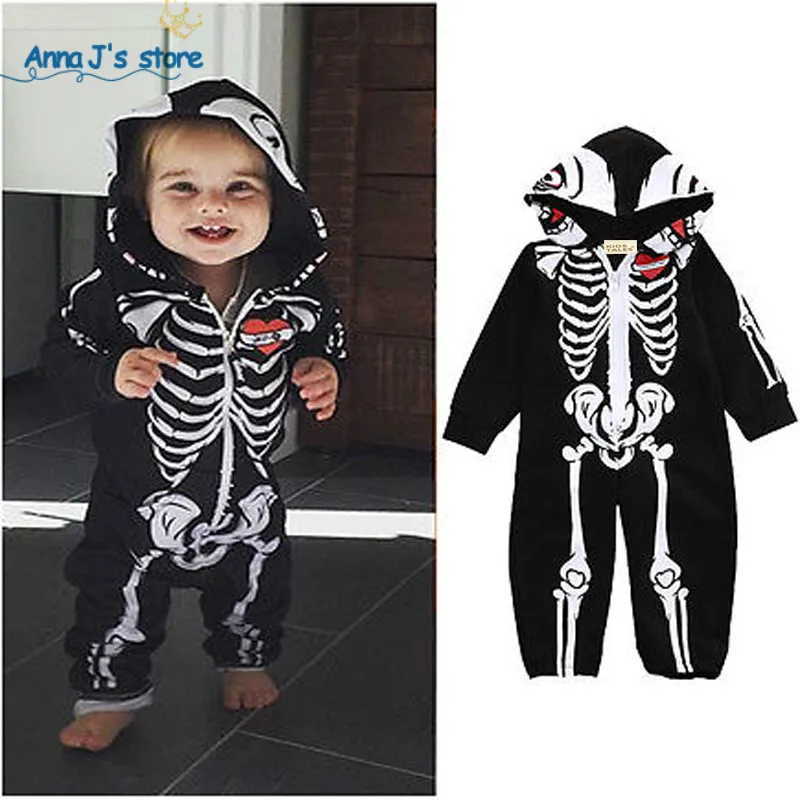 

Puseky 0-24 M Newborn Baby Sliders With Long Sleeve Halloween Clothing Zipper Bebes Cotton Jumpsuit Playsuit One Pieces PPY-219