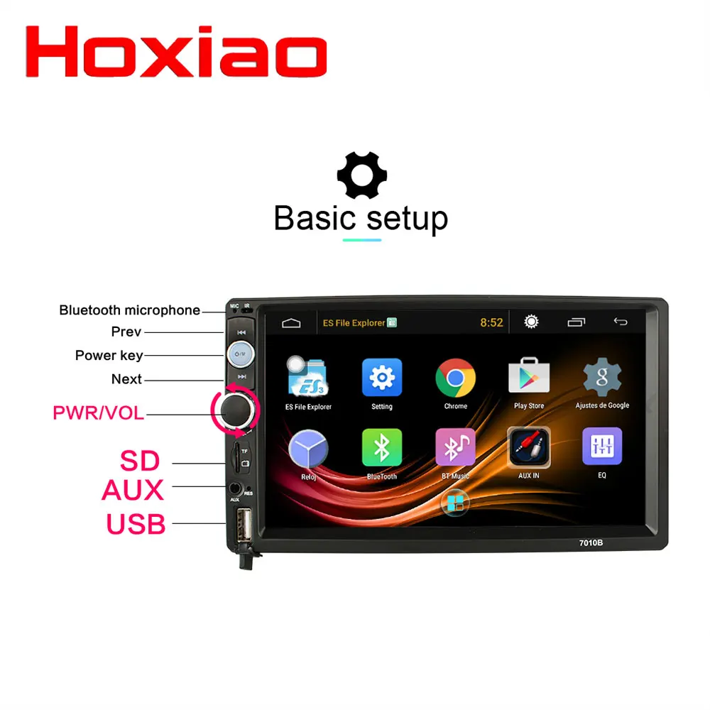 2 DIN Android автомобильное радио стерео GPS навигация Bluetooth USB SD без dvd Din сенсорный
