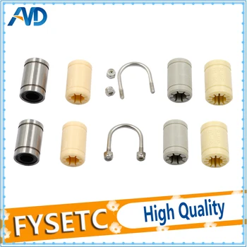 

3Set Stainless Steel U-bolts + Bearing LM8UU / RJMP01-08 RJ4JP-01-08 For Prusa i3 MK2 Prusa Rework Hephestos 3D Printer Upgrade