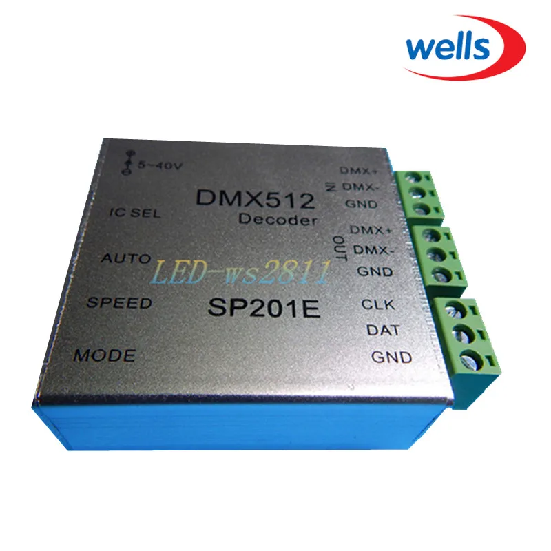 Новый декодер DMX 512 прост в использовании для ws2811 ws2801 strip 5V ~ 40V|dmx decoder|dmx 512dmx decoder |