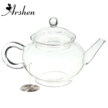 Arshen 250ml 8 5oz Borosilicate Durable Glass Teapot Heat Resistant