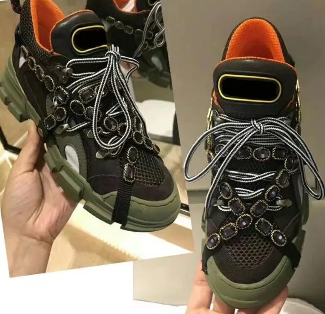 Мужские кроссовки на плоской подошве модные разноцветные толстой со вставками