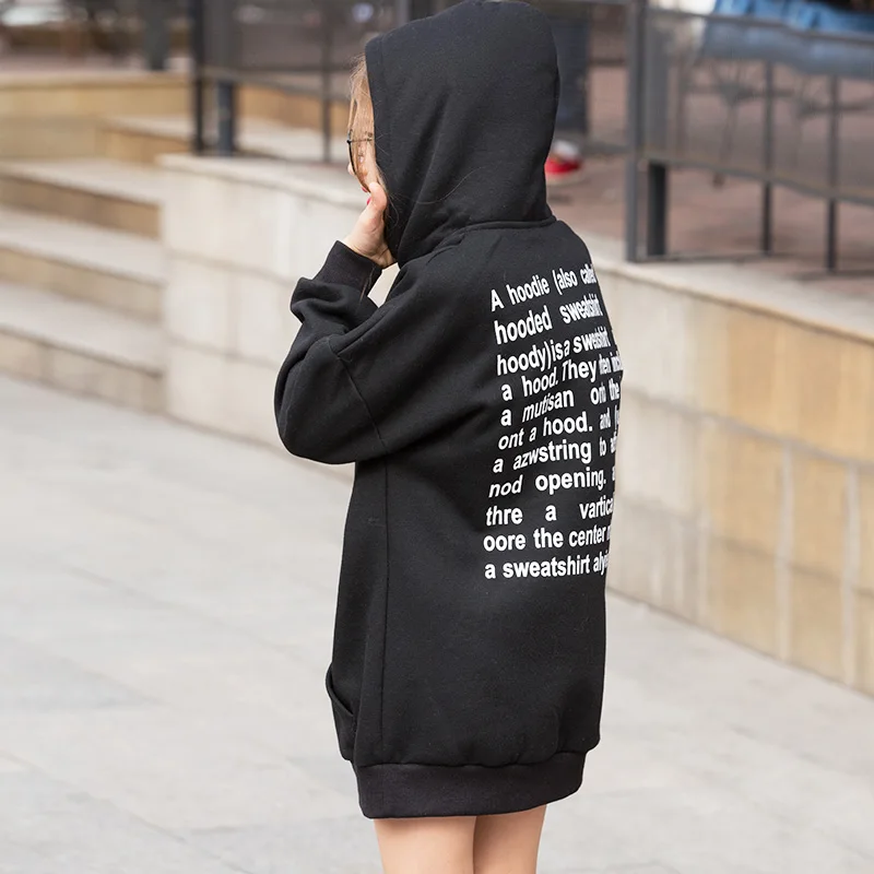 

Long Hooded Thick Cotton Girls Sweatshirt Children's Clothing Girls Winter Hoodies Kids Clothes Tops For 6 7 8 9 10 11 12 13 14