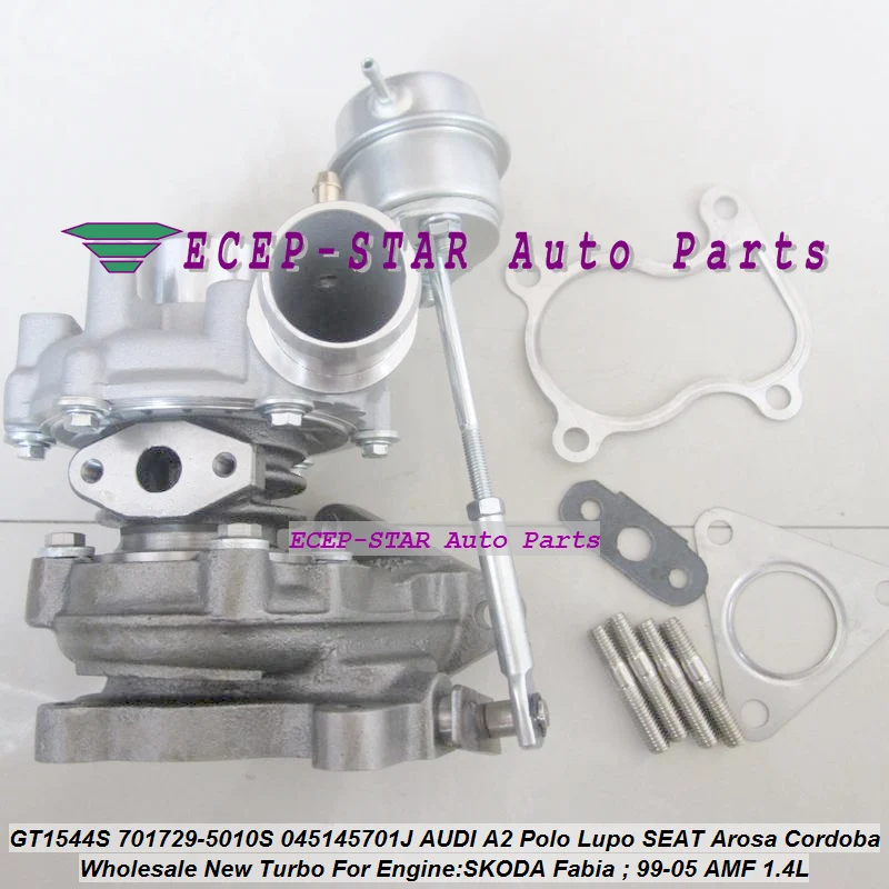 GT1544S 701729 701729-5010S 045145701J Turbo For AUDI A2 For VW Polo Lupo For SEAT Arosa Cordoba For SKODA Fabia 99-05 AMF 1.4L (3)