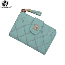 Cute Tassel Women Wallets and Purses Brand Leather Short Purse Hasp Small Wallet Coin Pocket Card Holder Wallets Money Bag 2019 Cute Tassel Women Wallets and Purses Brand Leather Short Purse Hasp Small Wallet Coin Pocket Card Holder Wallets Money Bag 2019