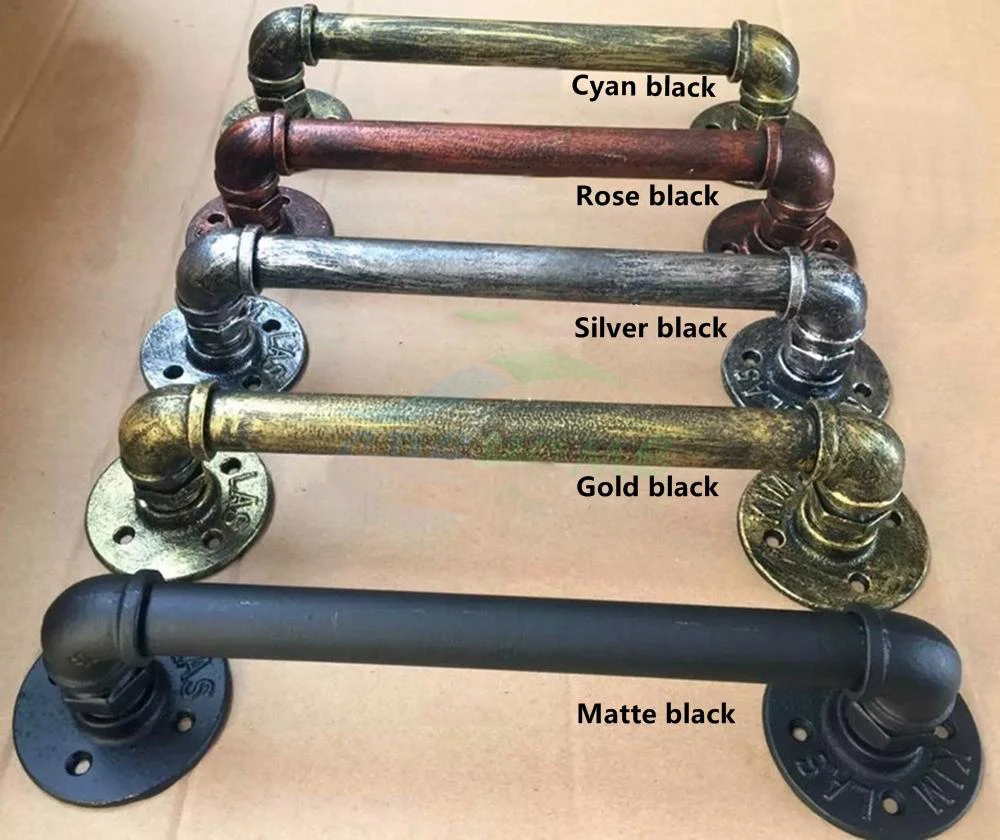 American country retro European style kitchen Shelf wood door handles