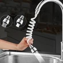 Водопроводный кран для кухни и ванной, вращающаяся Поворотная фильтрующая насадка на кран, регулируемый двойной режим, водосберегающий кухонный кран 19MAY21