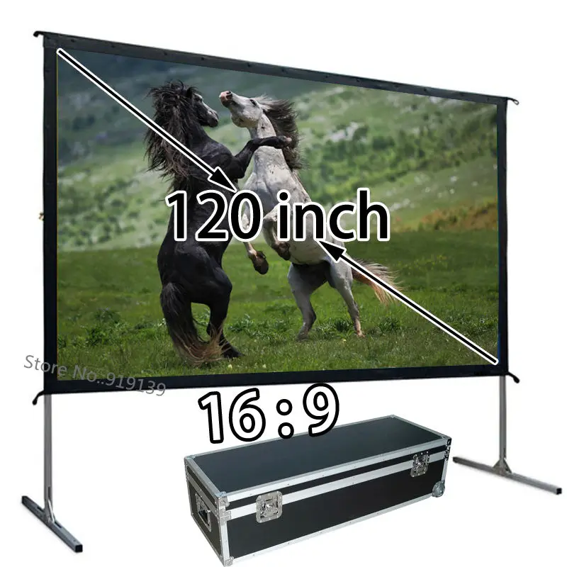 Quality Image Fast Install Front Projection Screen 120inch 16 To 9