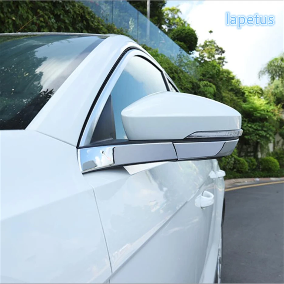 

Lapetus Exterior Refit Kit Fit For Volkswagen T-Roc T Roc 2018 2019 ABS Chrome Door Rearview Mirror Stripes Cover Trim
