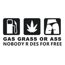 Car styling funny GASS ASS Pattern Motorcycle Car Styling Sticker For ford toyota kia bmw JDM