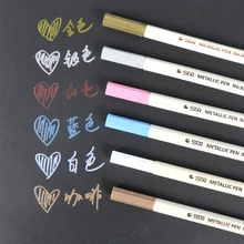 6 цветов/Set арт металлик маркер художественная кисть ручки Manga для рисования граффити маркеры для рисования Канцтовары офисный школьный поставки