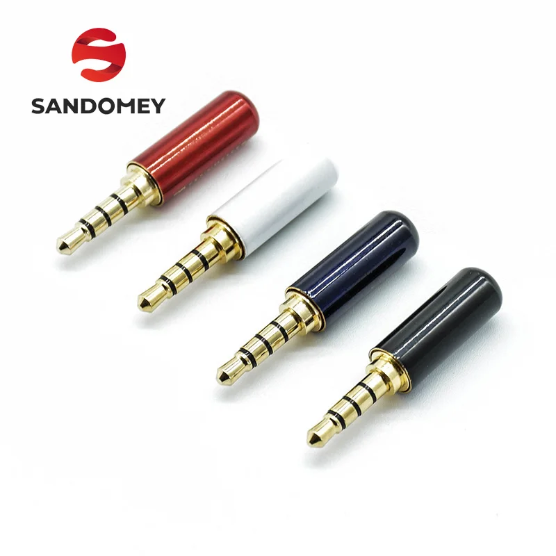 

1pcs 3.5 mm Plug Audio Jack 3 Pole Gold Plated Earphone Adapter Socket for DIY Stereo Headset Earphone Headphone for Repair