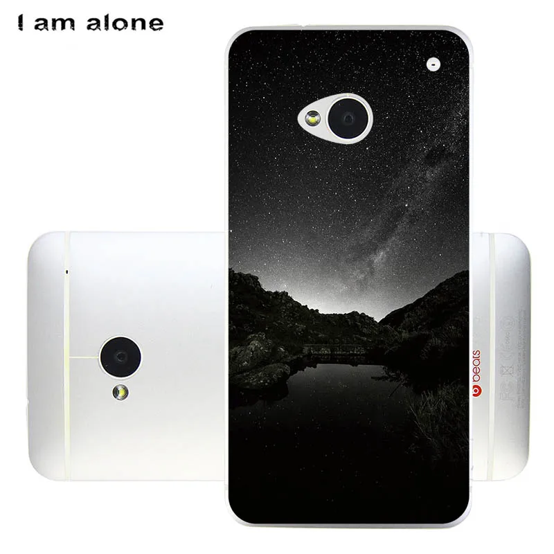 Чехлы для телефона I am alone для htc One M7 802d 4,7 дюймов, мягкий чехол для мобильного телефона из ТПУ, Модные цветные сумки для htc One M7 802d - Цвет: Soft TPU U34