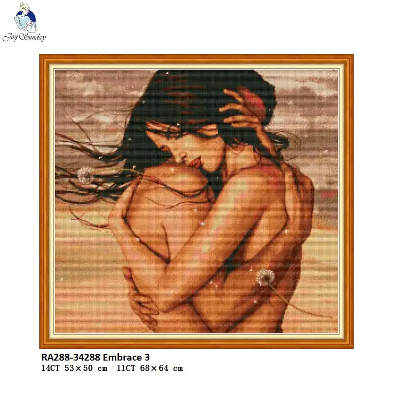 

Embrace Patterns Count Cross Stitch kits Aida 14ct 11ct Print Canvas Stitches Embroidery Handmade Accessories Needlework Crafts