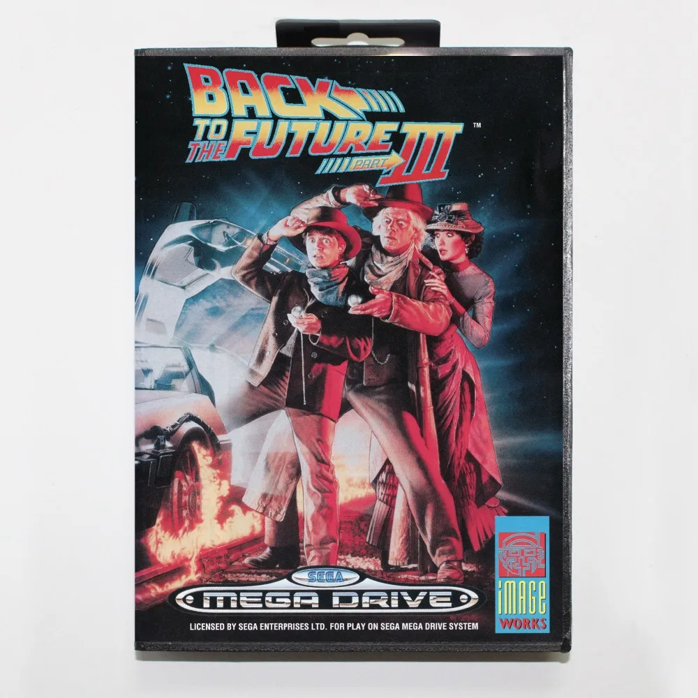 

Back to the Future Part III Game Cartridge 16 bit MD Game Card With Retail Box For Sega Mega Drive For Genesis