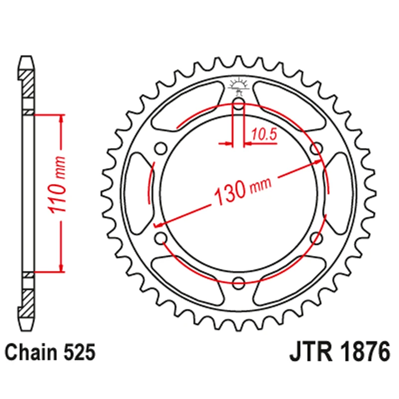 525 цепи передние и задние Звездочки 16 до 45 зубы для Yamaha Road YZF R6 YZF-R6 13S 1JS 2CX 2006 2007 2008 2009 2010 2011