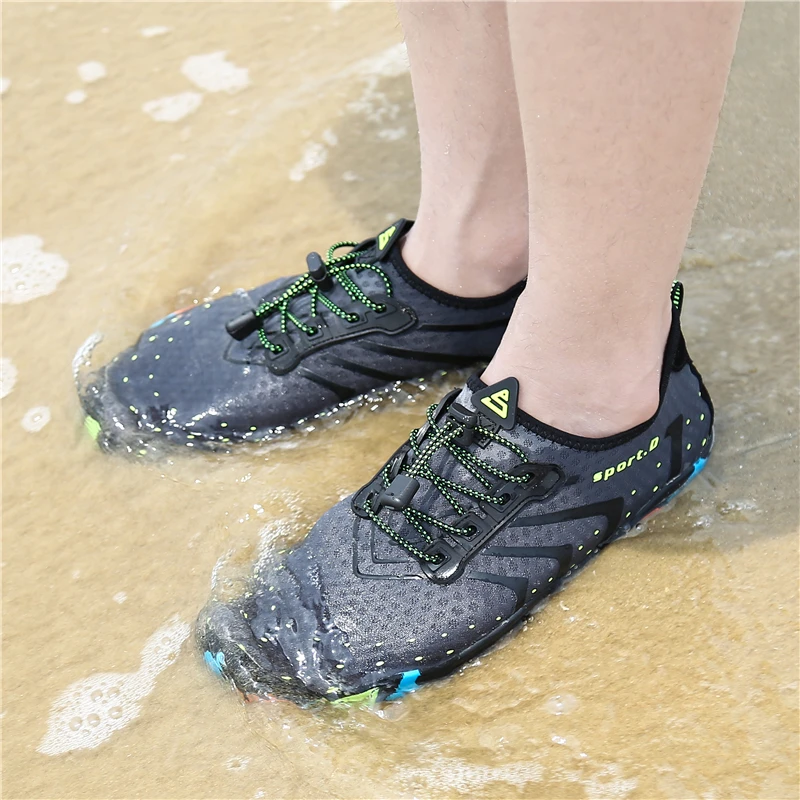 Летняя обувь для мужчин дышащая акваобувь пляжные сандалии для взрослых шлёпанцы женщин спортивная обувь для верховой езды женщин Дайвинг