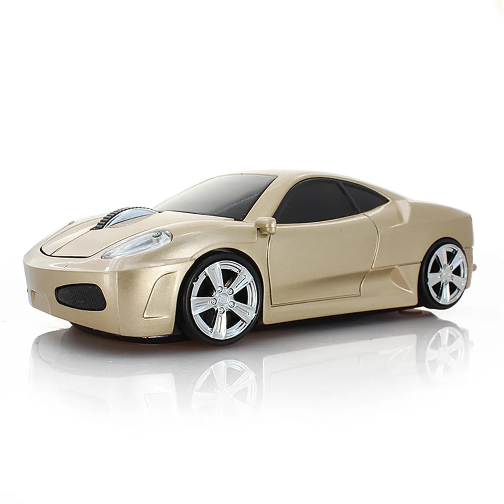 best pc mouse CHYI Wireless Optical Car Mouse 1600DPI USB Cool 3D Car Design Noble Gold Laptop PC Computer Game Mice Sem Fio For Kid's Gift white wireless gaming mouse Mice