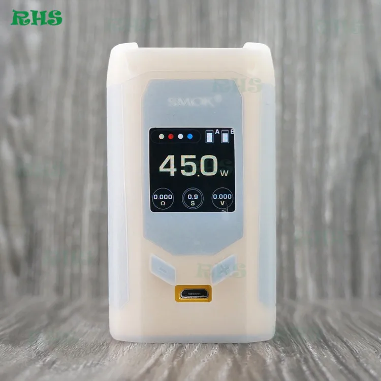 RHS поступление силиконовый защитный чехол рукав для Smok R-Kiss 200 W красочный выбор комплект - Цвет: clear