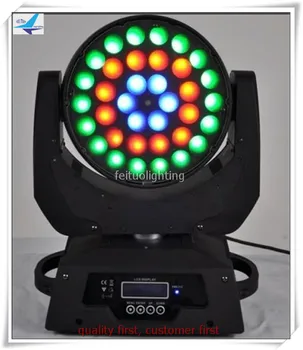 

E-(8/lot) Ring control moving head wash 36x15w rgbwa 5in1 Zoom Wash Moving Head Light For DJ Party Stage Lighting