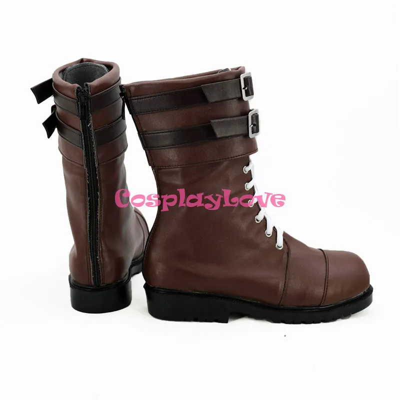 Girls Frontline Saiga12 Brown Cosplay Shoes Boots Custom Made For Hallowee Christmas CosplayLove (2)