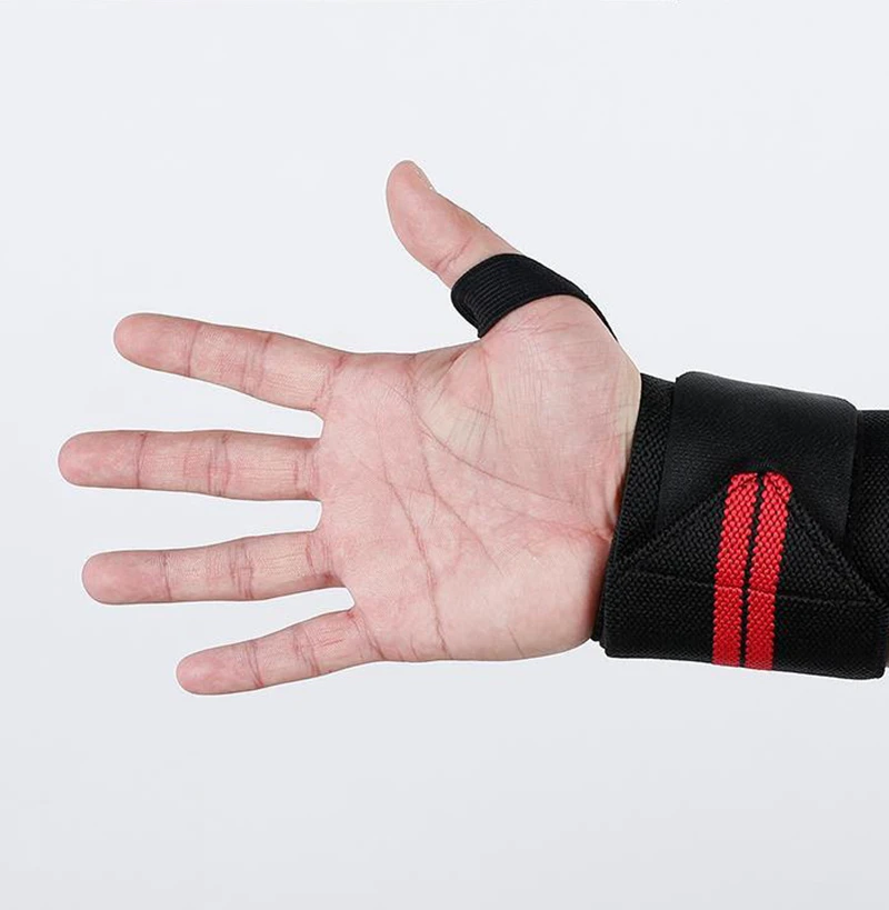 2 pieces Adjustable Wristband Elastic Wrist Wraps Bandages for Weightlifting Powerlifting Breathable Wrist Support 3colors (3)