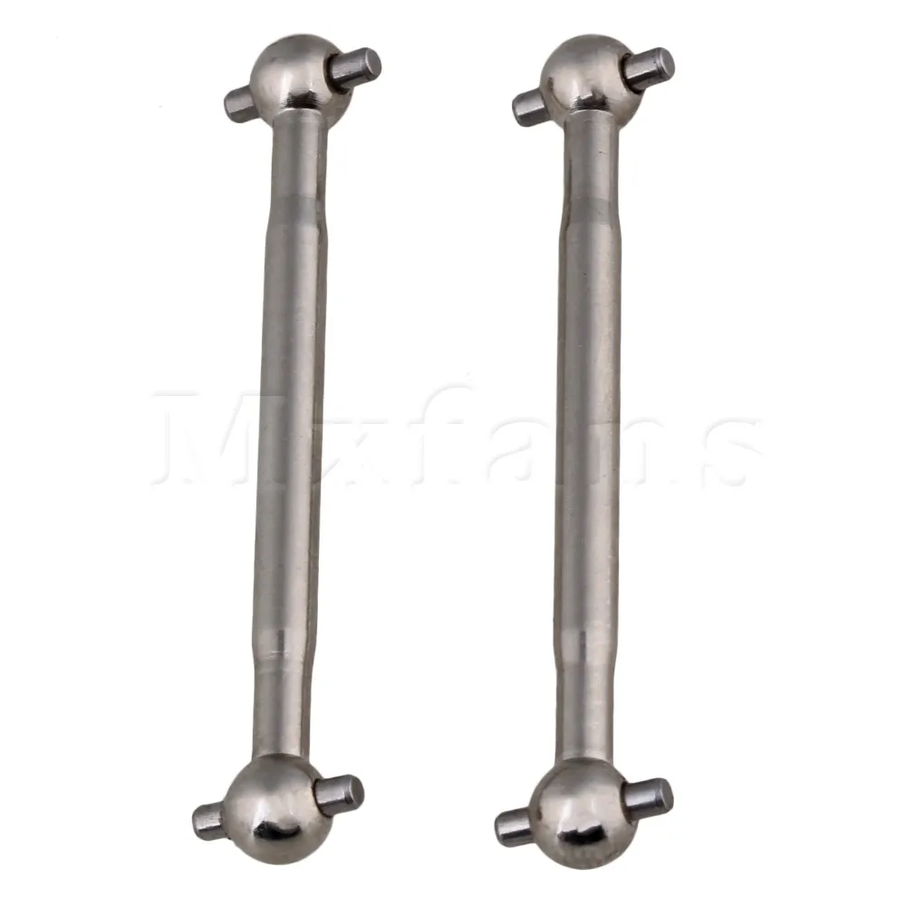 

Mxfans 2 x Silver Alloy RS4018 RC1:10 Dogbone Drive Shaft for HPI On Road Car