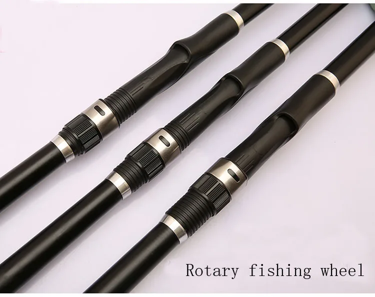 Vara de Pesca Haste de Giro da Haste Haste de Fibra de Carbono 2019 Portátil Rocha 2.4 m 3.6 m 4.5 m 5.4 m 6.3 m 7.2 m Carpa Haste Telescópica Marítima de Fibra de Carbono Ultraleve Disco 5 do mar haste fiação fibra carbono ultraleve duro
