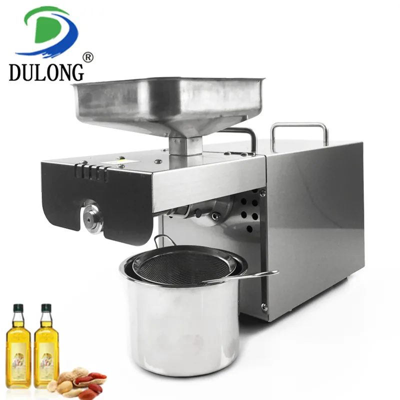 

220V/110V oil press machine heat/cold home oil press machine high oil extraction rate pine nuts soy bean oil extractor