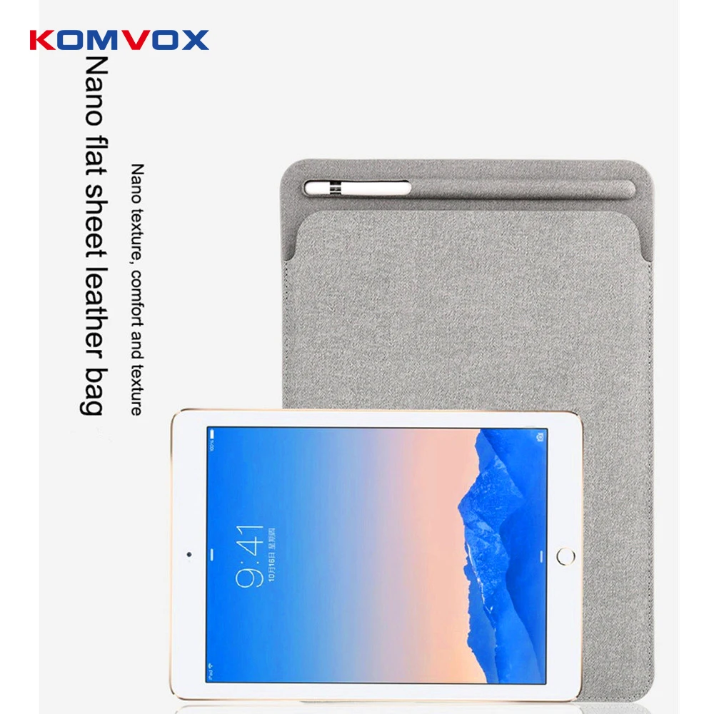 Чехол из искусственной кожи с рукавами для iPad Pro 9 7 чехол отделением карандашей 2017
