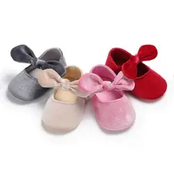 Для новорожденных девочек младенцев летом цветочные сандалии кроватки подошва обувь Prewalker 0-18 м красный Розово-серый бежевый