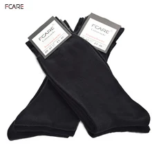 Fcare 8 шт = 4 пары 40,41, 42,43, 44,45 размера плюс длинные ноги бизнес calcetines мужчины хлопок платье Свадебные черные носки crew socks
