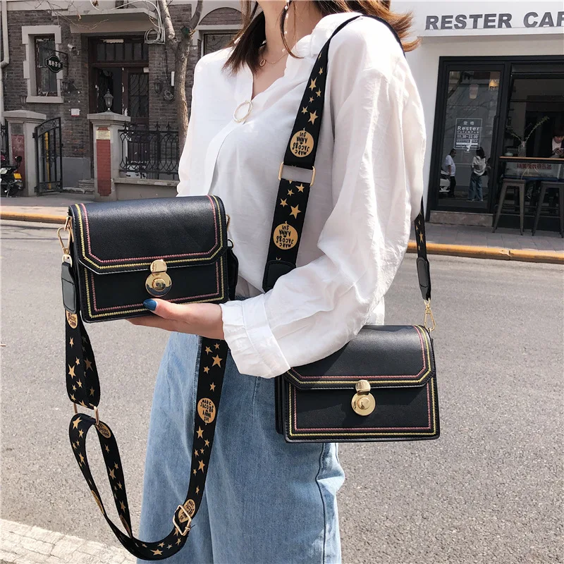 

Fashion Women Shoulder Bag Chain Strap Flap Designer Handbags Clutch Bags for women 2019 Messenger Bags With Metal Buckle purse