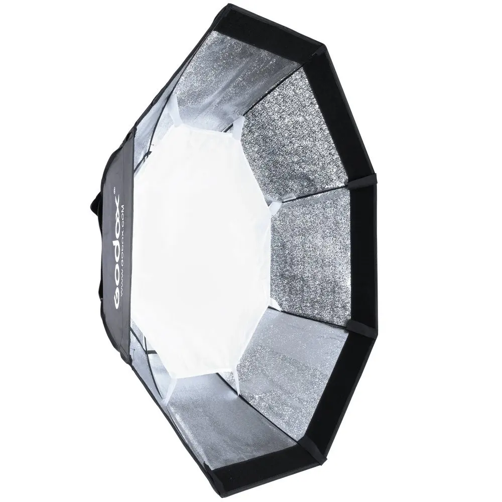 Восьмиугольный софтбокс Godox с ячейками 120 см, крепление Bowens для студийной стробоскопической вспышки, принадлежности для фотостудии, отражающий светильник