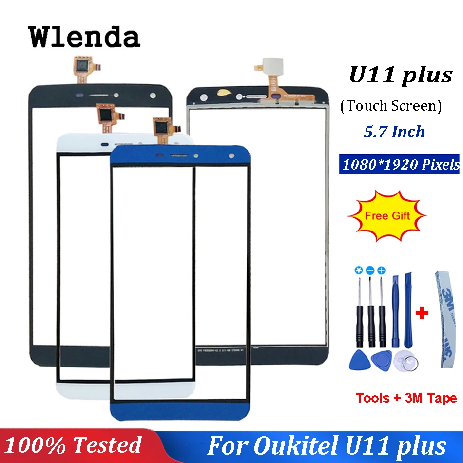 

For Oukitel U11 Plus Touch Screen Lens Sensor u11+ Touch Panel Replacement Mobile Accessories +Free Tools