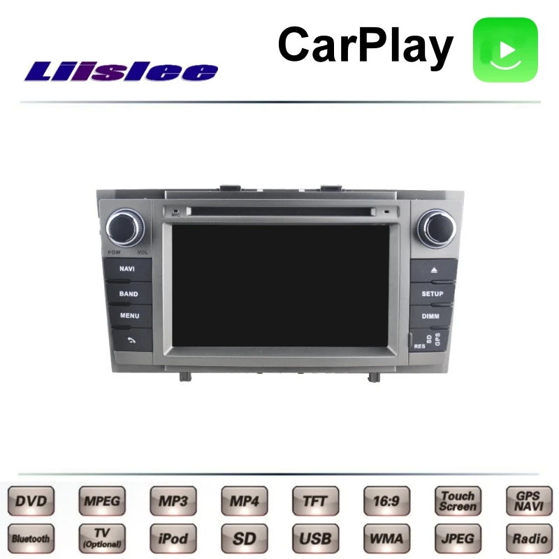 LiisLee Car Multimedia For TOYOTA Avensis T270 2009~2015 NAVI TV DVD GPS Radio Carplay Original Style Navigation