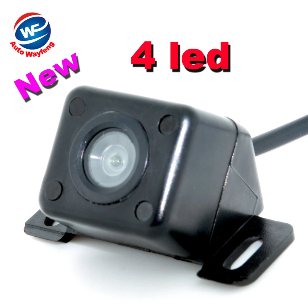 

4 LED HD CCD Car Rearview Camera Night Vision Wide Angle Car Rear View Camera Car Reversing Backup For Parking Monitor Camera