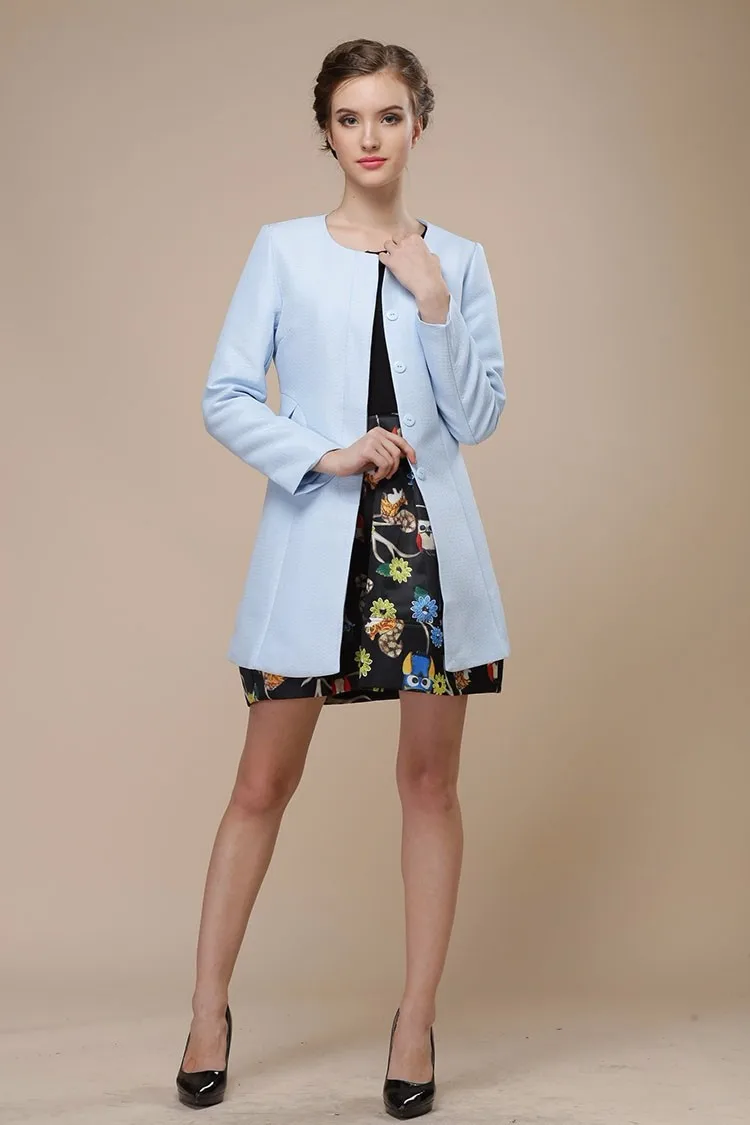 Новая мода Лидер продаж Демисезонный Популярные Тренч для Для женщин ветровка женские пальто кардиган плащ WC048