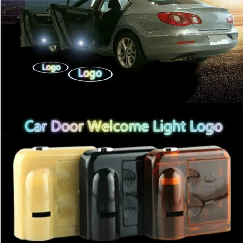 

JURUS Universal Car Door Welcome Light Logo LED Wireless Car Projector Laser Light For Most Car Logo Interior Lamp Car-Styling