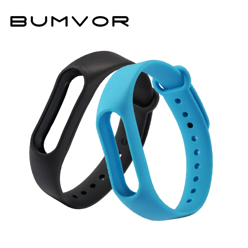 1 шт. силиконовый цветной ремешок BUMVOR для браслета Xiaomi mi Band 2 аксессуары 2|Ремешки