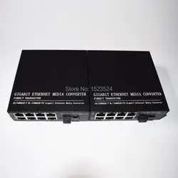 2 шт. 1 пара 10/100 м 8 RJ45 1 sc singlemode один Волокно оптический media converter 25 км для HD камера