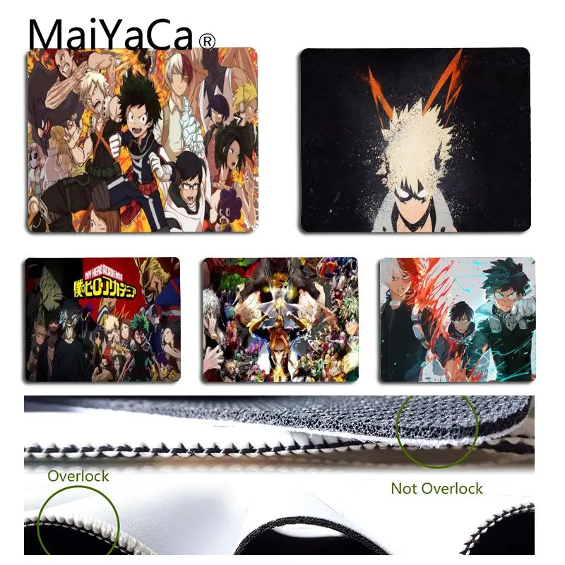 

MaiYaCa Custom Skin My Hero Academia Mouse pad PC Computer mat Free Shipping Large Mouse Pad Keyboards Mat