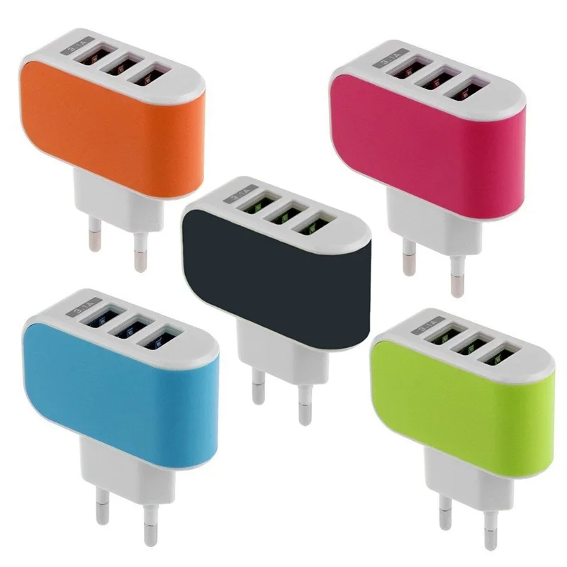 Настенное зарядное устройство с 3USB портами 5 В 3 1 А|Зарядные устройства| |